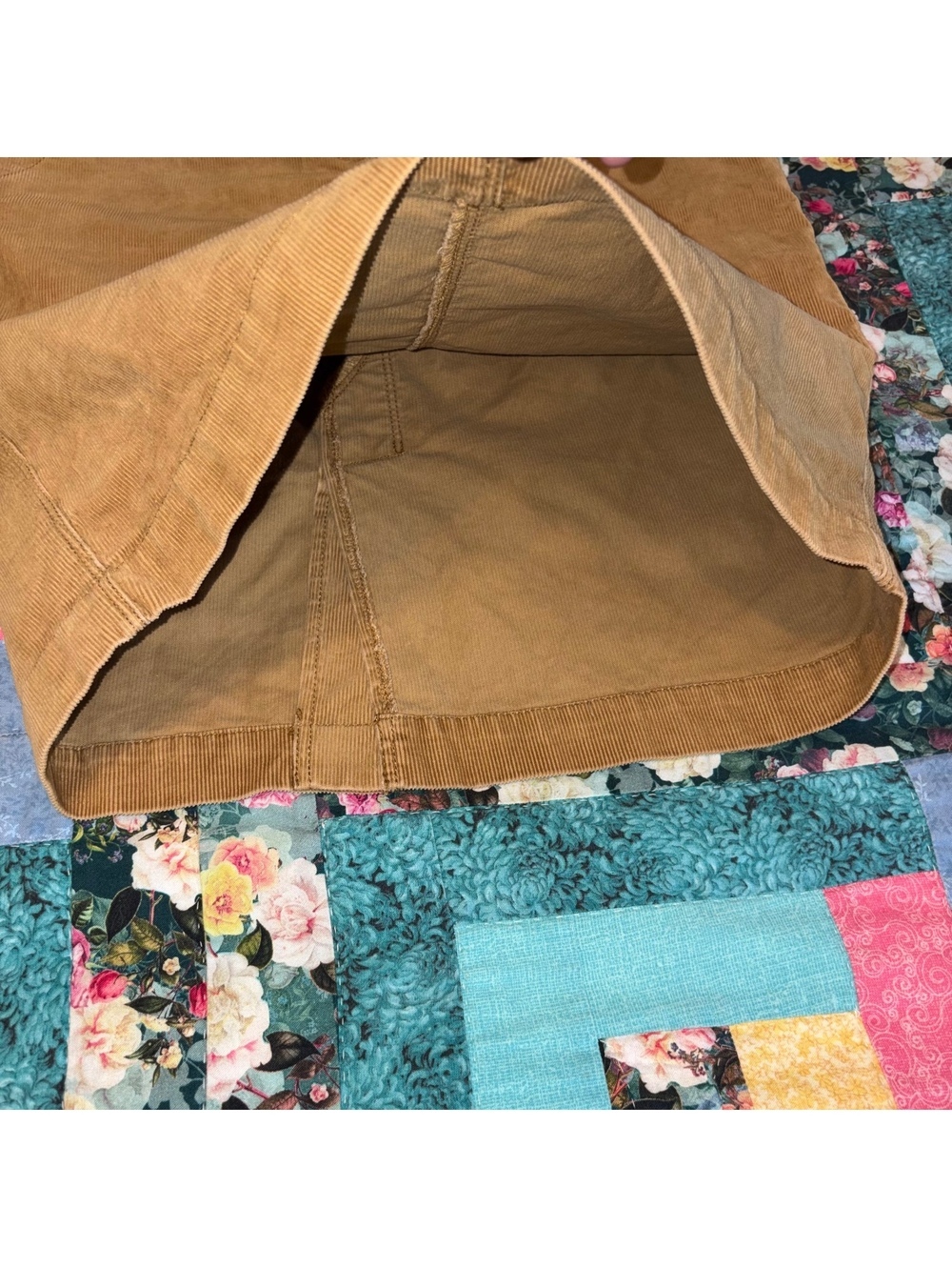 J.Crew $98 Stretch Woman’s 0 Camel Brown Corduroy Pencil Skirt Size 0 Tan Brown - Picture 4 of 9